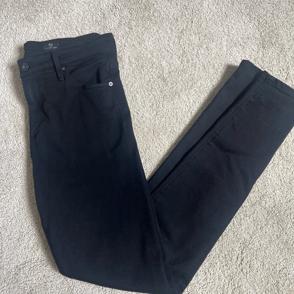 Ag Adriano Goldschmied Black Skinny Denim